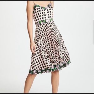 Milly Jill Twill Pleated Dress